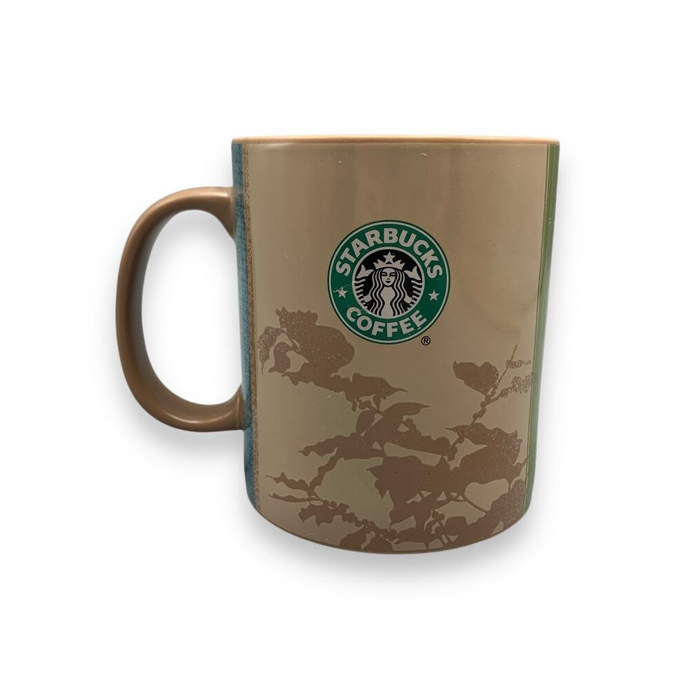 Starbucks Thanks To Manolo Cup 2006 18oz Brown Coffee Bean Story Mug Africa